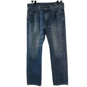 Levis Jeans Mens 33x32 Blue 505 Regular Straight Medium Denim